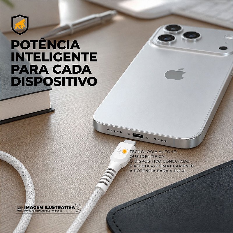 Cabo Dual Armor USB-C para USB-C GShield