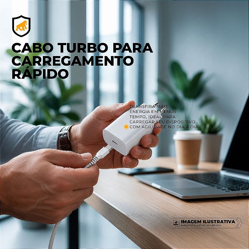 Cabo Dual Armor USB-C para USB-C GShield