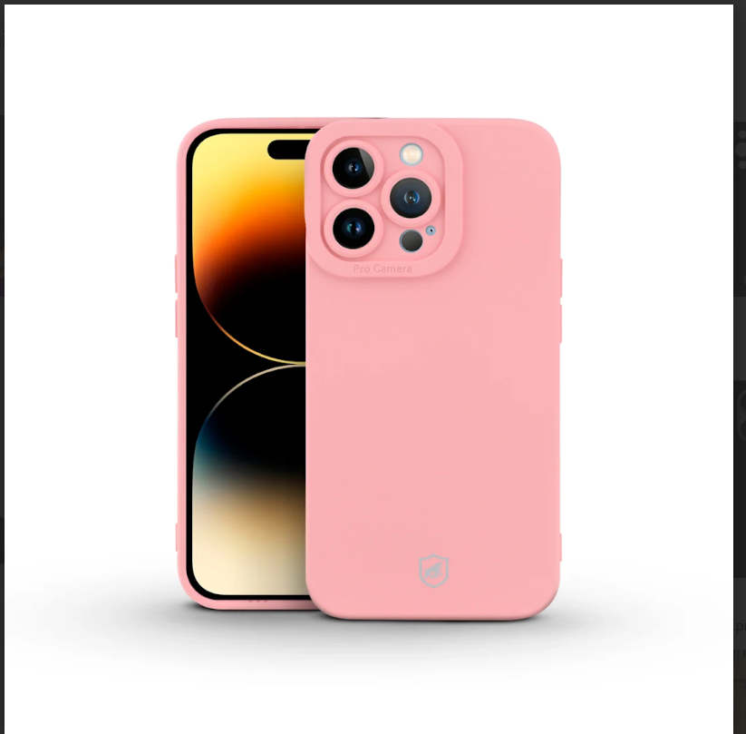 Capa Silicon Cloud - APPLE - Preta / Rosa - Gshield