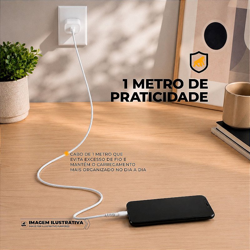 Cabo Dual Armor USB-C para USB-A GShield